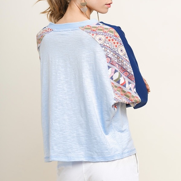 Color block dolman long cozy top - Picture 3 of 6